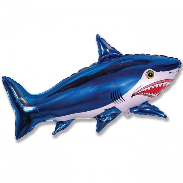 Акула синяя (42"/76*107 см) Flex Metal
