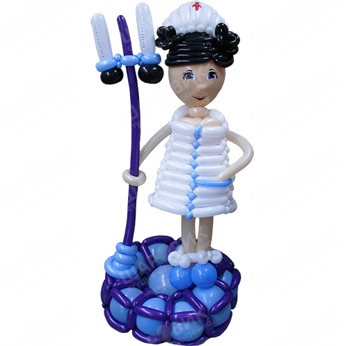 Фигура из шаров Медсестра Виолетта