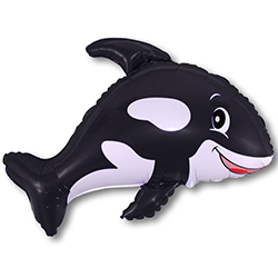 Дружелюбный кит (чёрный) 53' Flex Metal 
