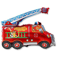 Пожарная машина (31"/79*79 см) Flex Metal