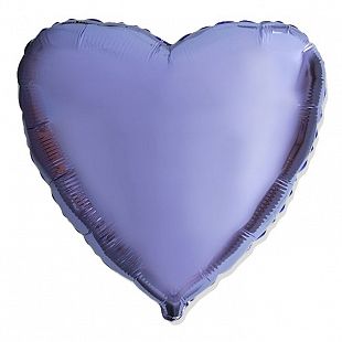 Сердце Сиреневый, 46 см