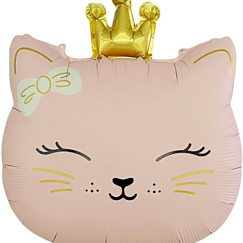 Кошечка Принцесса, Розовый, Сатин (24"/61 см)