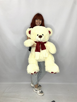 Мягкая игрушка Медведь Молочный 105 см