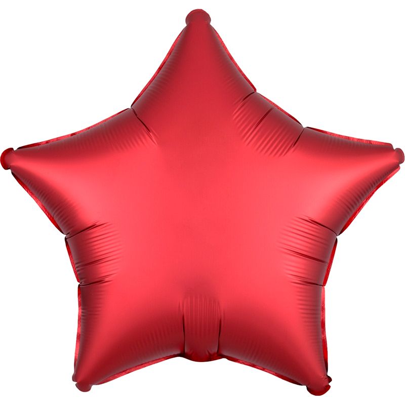 Звезда Сатин Красный, 46 см