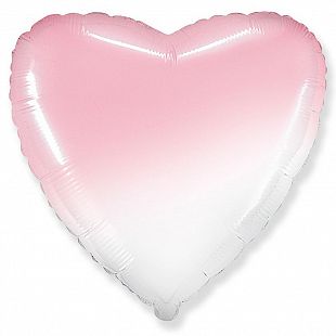 Сердце Розовый Градиент, 46 см