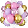 Микс шаров пастель/хром