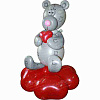 фигура из шаров Влюбленный Тедди