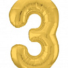 Шар-цифра "Золото" №3
