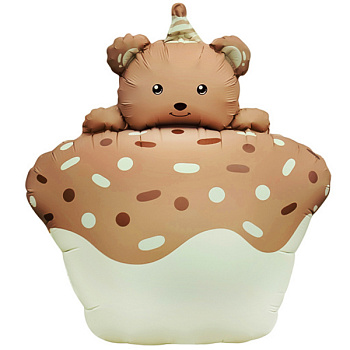 Кексик с медвежонком Бежевый 74 см 