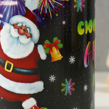 Носки в банке  "Сюрпризов в новом году" (внутри носки мужские, цвет чёрный) 10498281															