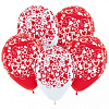 Кокетливые сердечки (Белый, Красный) Пастель SP
