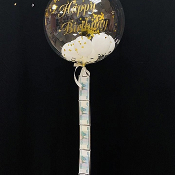 Баблбокс с конфетти 