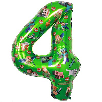 ЦИФРА "4" Человечки Пиксельные 40" /102см