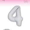 Цифра 4 Slim Белый Матовый 