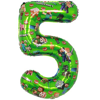 ЦИФРА "5" Человечки Пиксельные 40" /102см