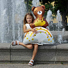 Мишка на радуге упак 41"/ 104СМ 