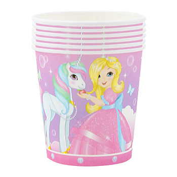 Стаканы "Принцесса Мия и единорог"
