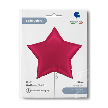 Звезда 36" GRABO Вишневый Сатин 