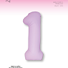Цифра 1 Slim Светло-розовый Матовый