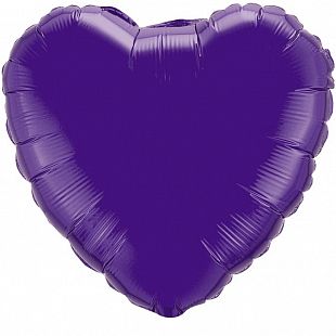 Сердце Фиолетовый, 46 см