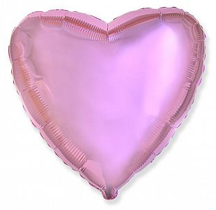 Сердце Розовый нежный, 46 см